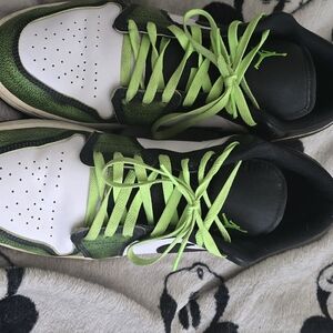 Green And Black Jordan Golf Shoes